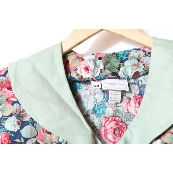 Vintage Maggie Breen Floral 80’sDress Cottagecore Trad Wife Size S READ - Picture 6 of 14
